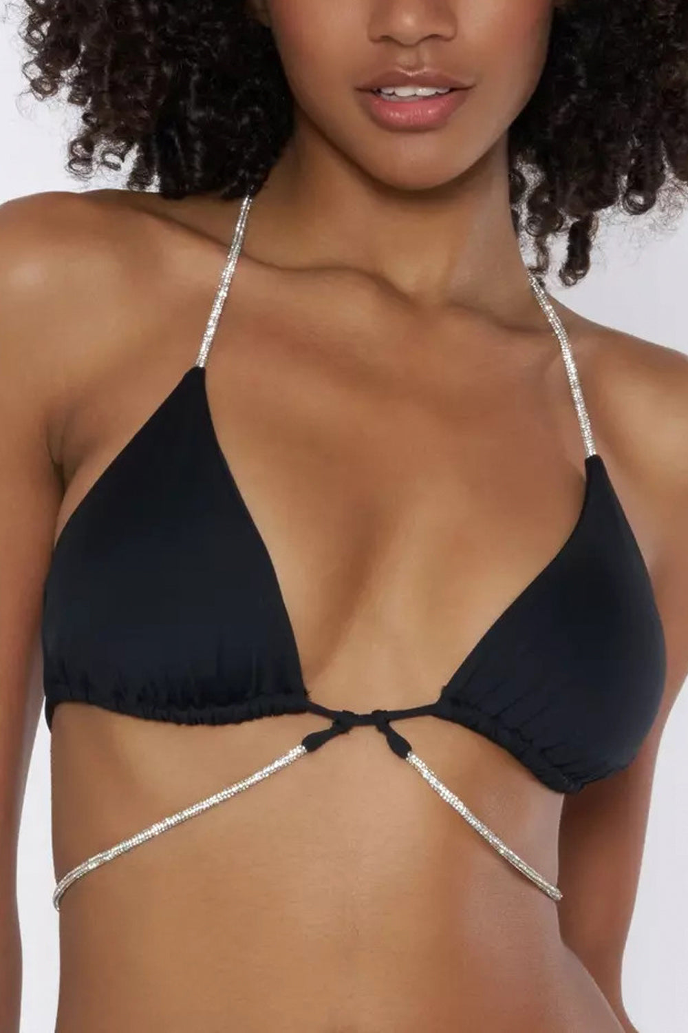 MISSBIKINI Bikini triangolo con lacci crystal MISSBIKINI