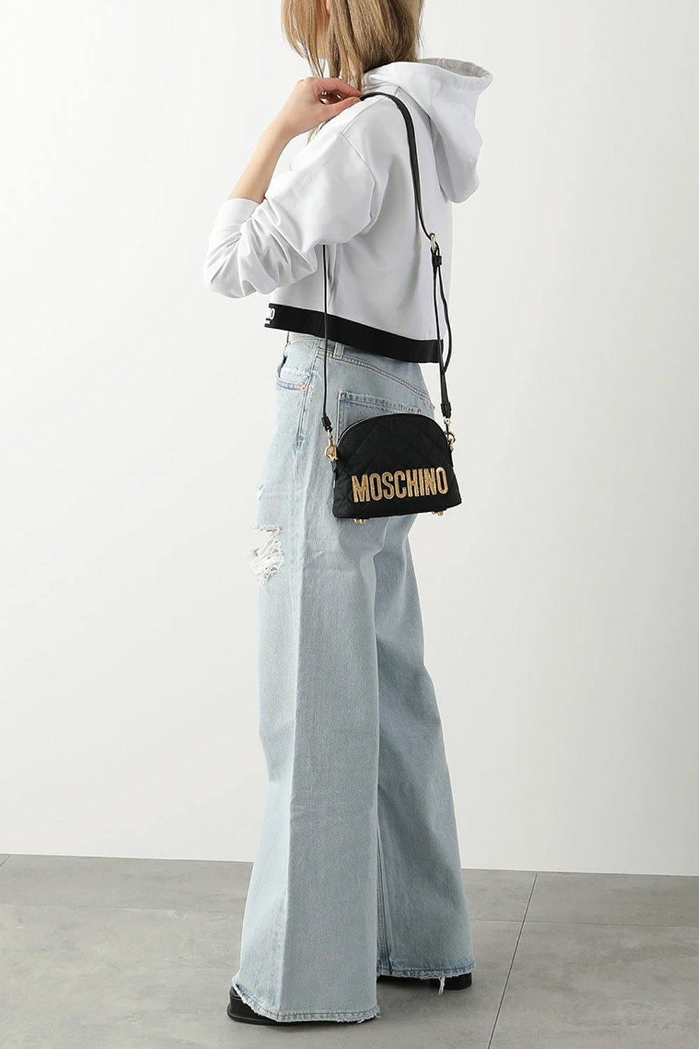 MOSCHINO Borsa in nylon trapuntato