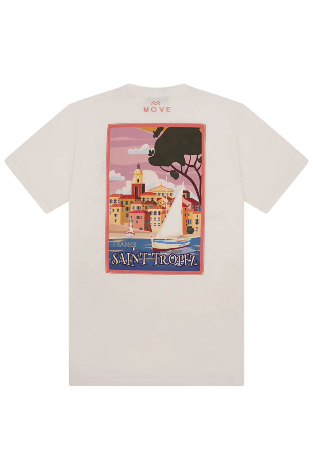 MOVE BEACHWEAR T-shirt con stampa sul retro MOVE BEACHWEAR