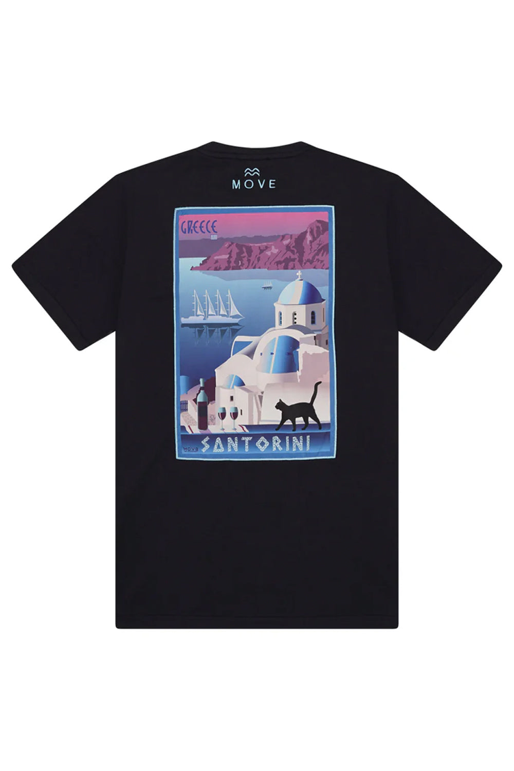 MOVE BEACHWEAR T-shirt con stampa sul retro MOVE BEACHWEAR