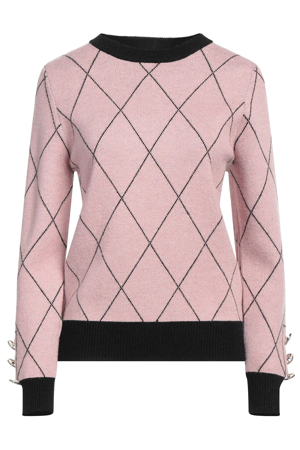 LE VOLIERE Maglia a rombi
