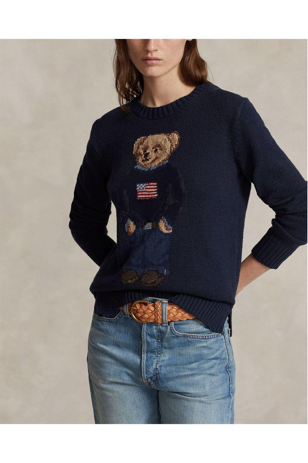 POLO RALPH LAUREN Maglia Polo Bear in cotone e lino