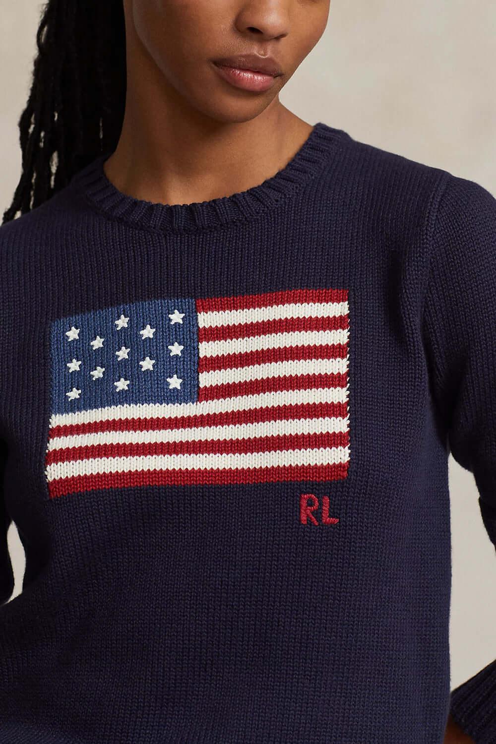 POLO RALPH LAUREN Maglia in cotone con bandiera Uncategorized POLO RALPH LAUREN