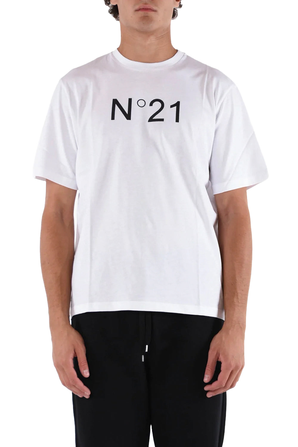 N21 T-shirt girocollo con logo