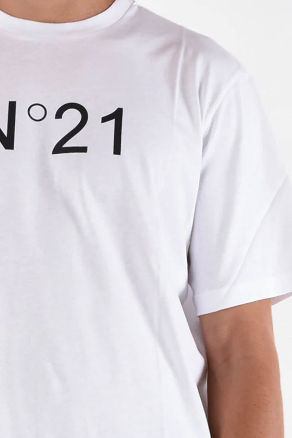 N21 T-shirt girocollo con logo