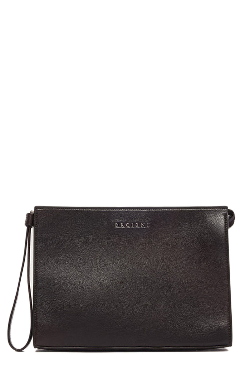 ORCIANI Pochette Small Lagoon in pelle con polsiera