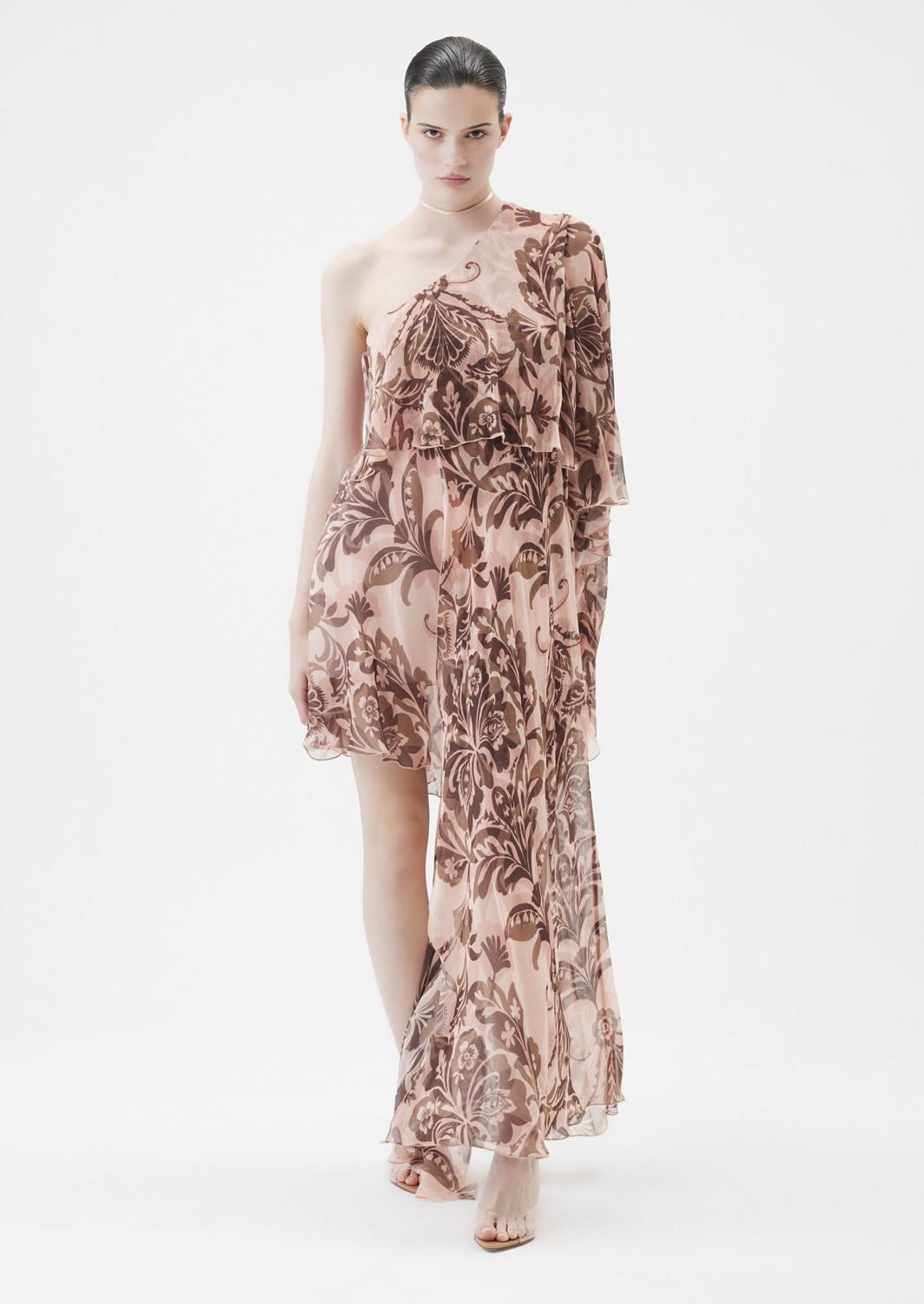 SIMONA CORSELLINI Abito fantasia in viscosa