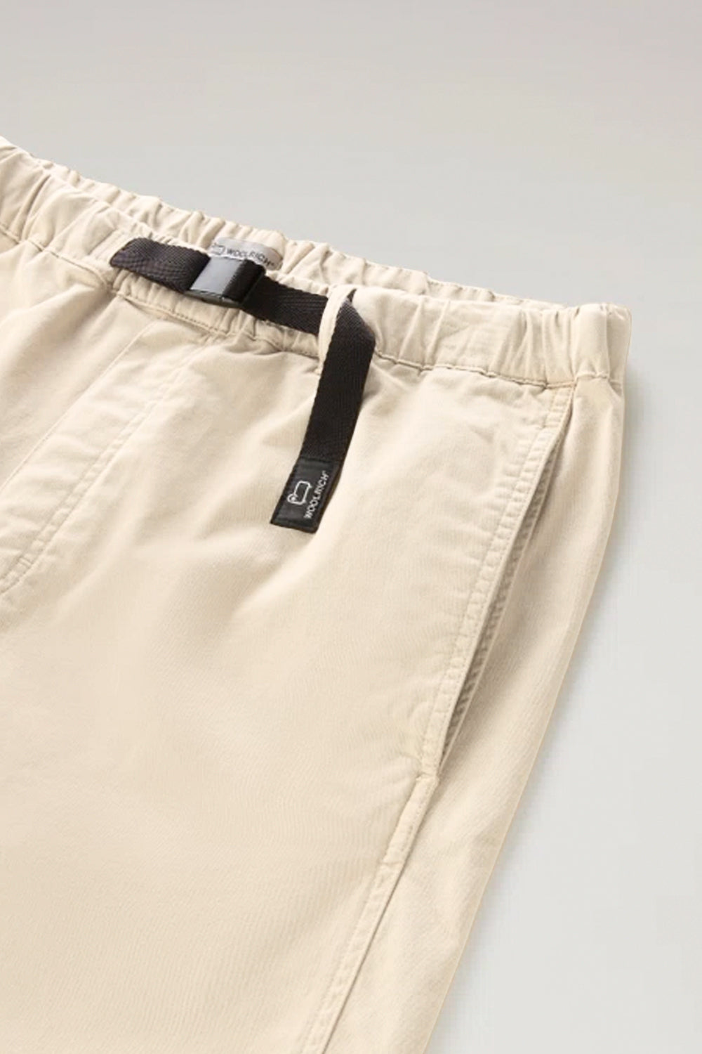 WOOLRICH Pantaloncini Chino tinti in capo in cotone elasticizzato WOOLRICH
