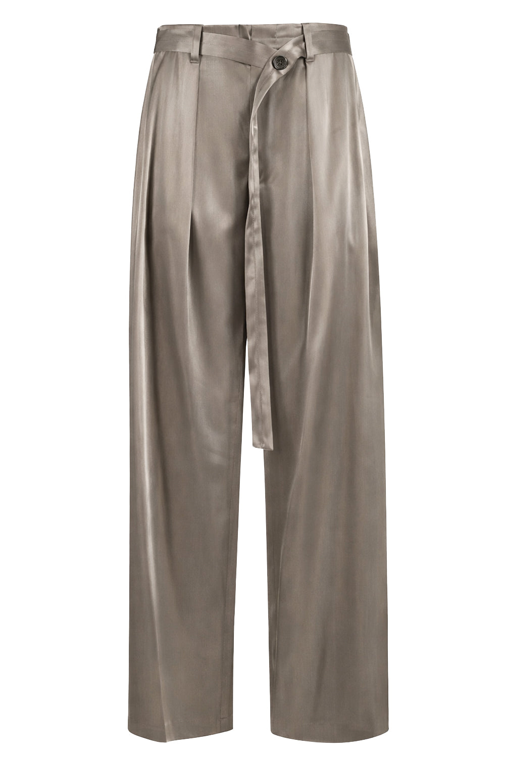 ISABELLE BLANCHE Pantalone in lucido con cintura