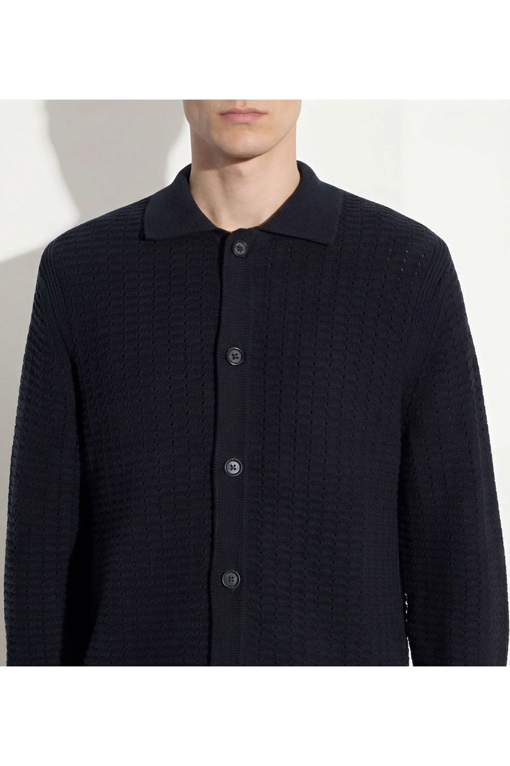 PAOLO PECORA Cardigan in cotone traforato