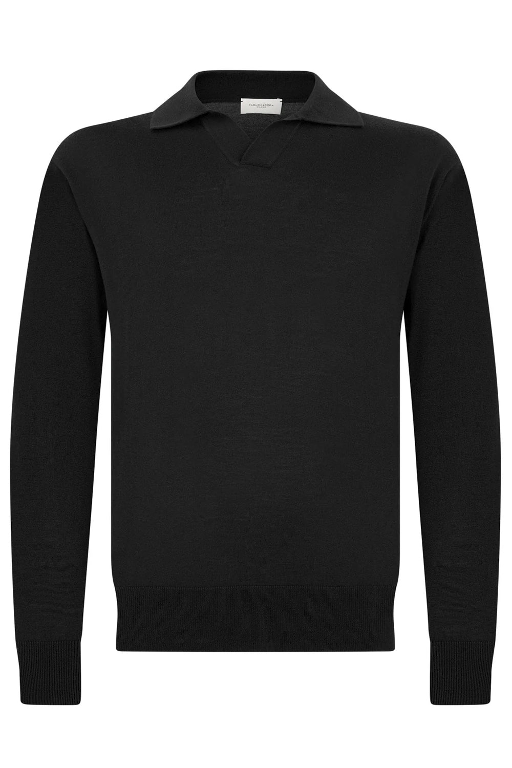 PAOLO PECORA Maglia a polo in lana merinos