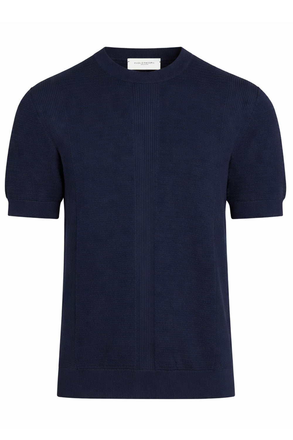 PAOLO PECORA Maglia girocollo in cotone lavorato