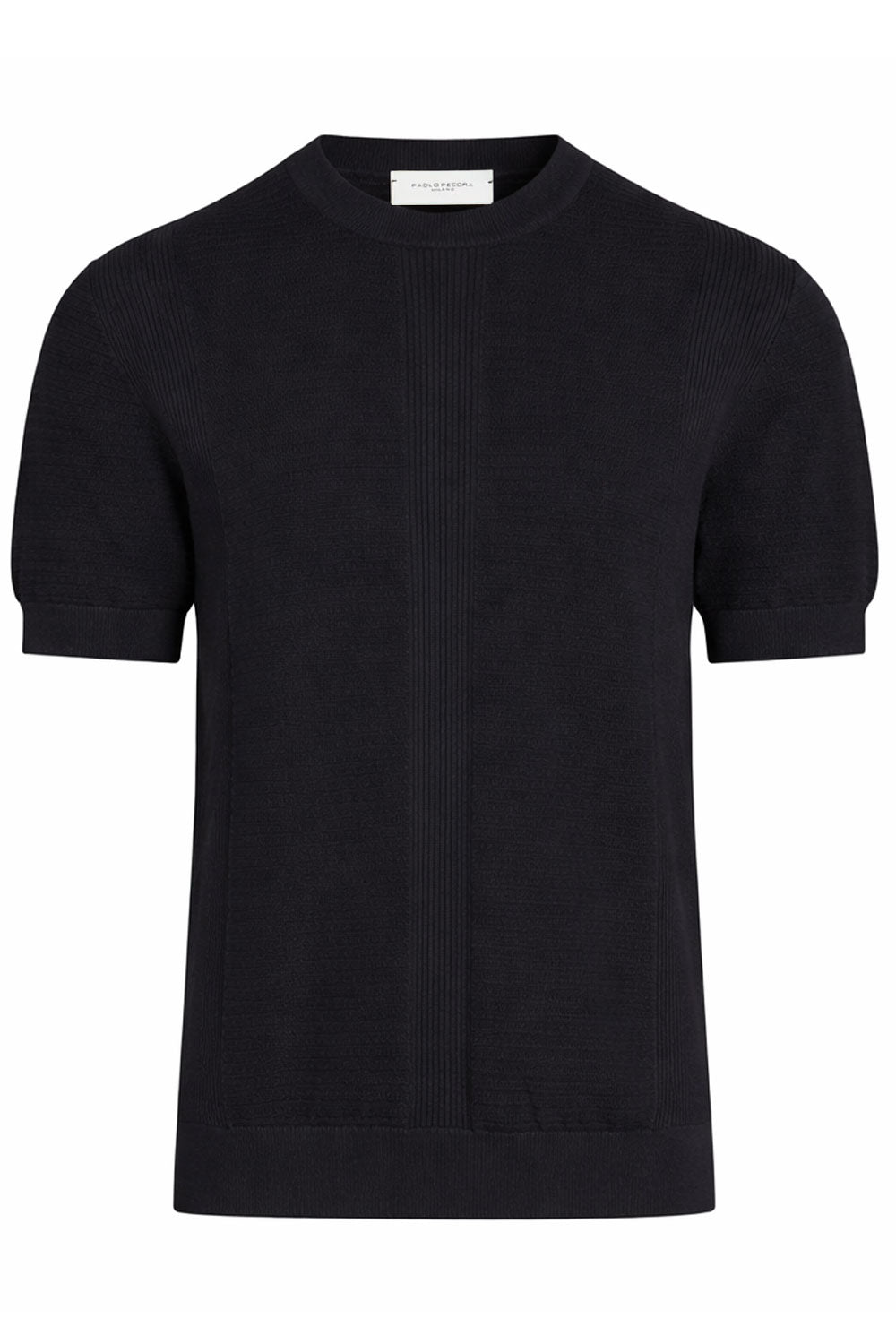 PAOLO PECORA Maglia girocollo in cotone lavorato