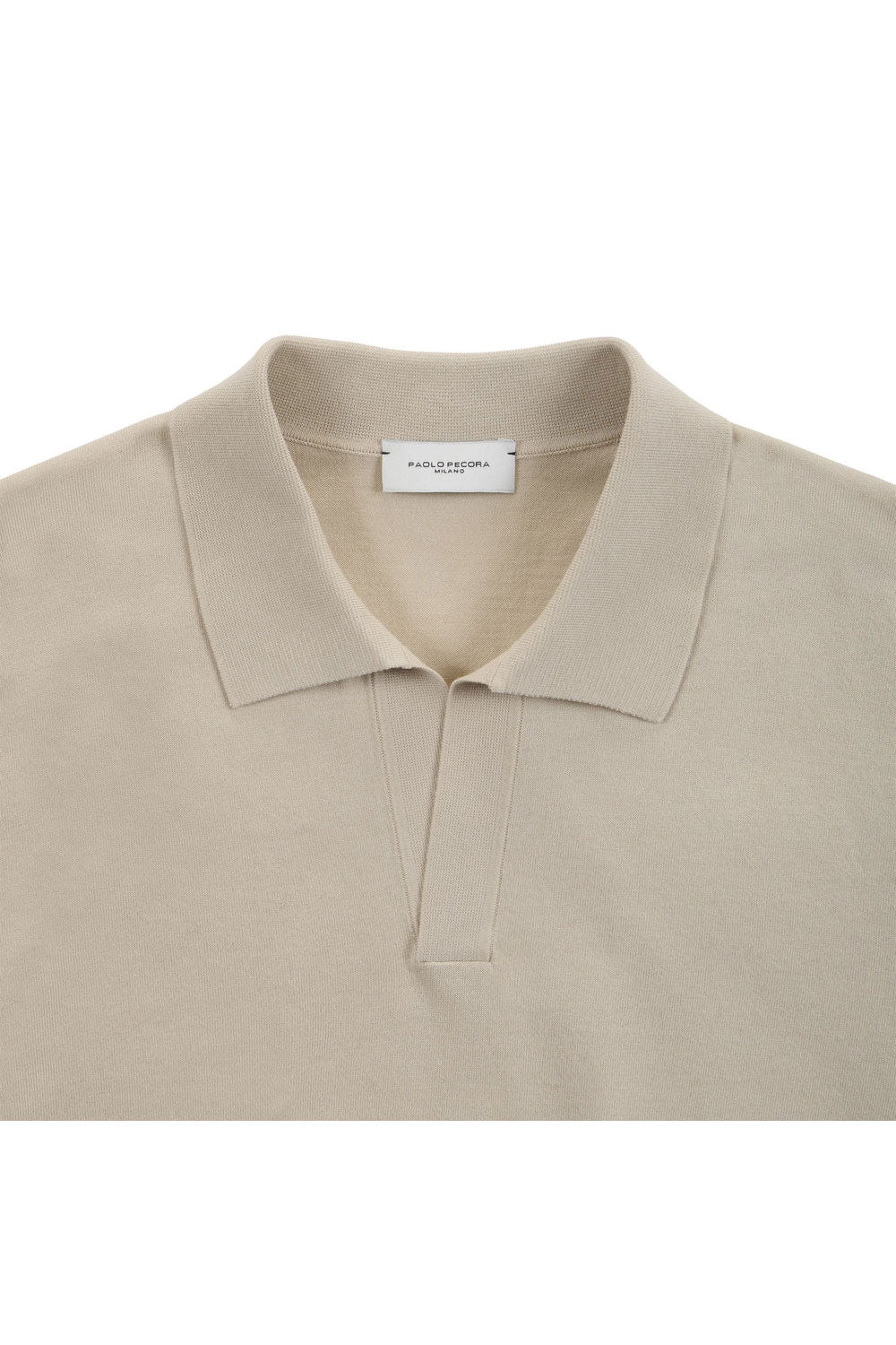 PAOLO PECORA Polo Loose Fit con collo aperto