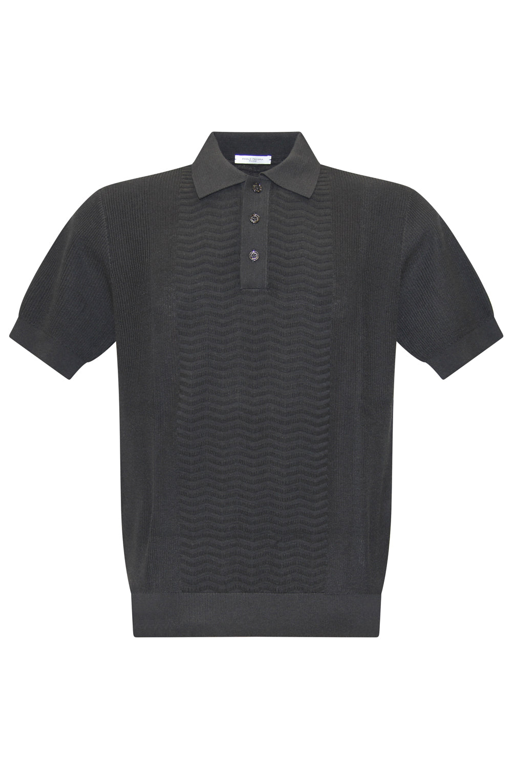 PAOLO PECORA Polo in cotone crepe extrafine PAOLO PECORA