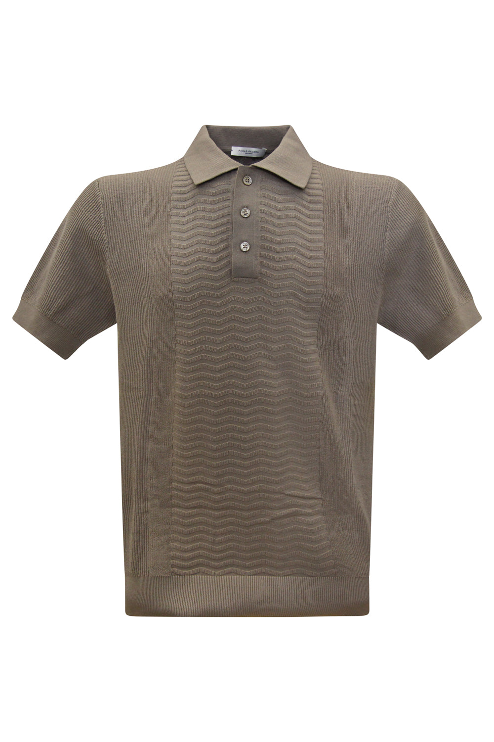 PAOLO PECORA Polo in cotone crepe extrafine PAOLO PECORA