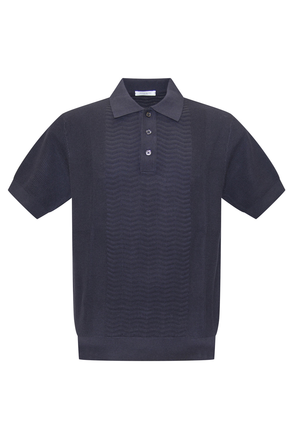 PAOLO PECORA Polo in cotone crepe extrafine PAOLO PECORA