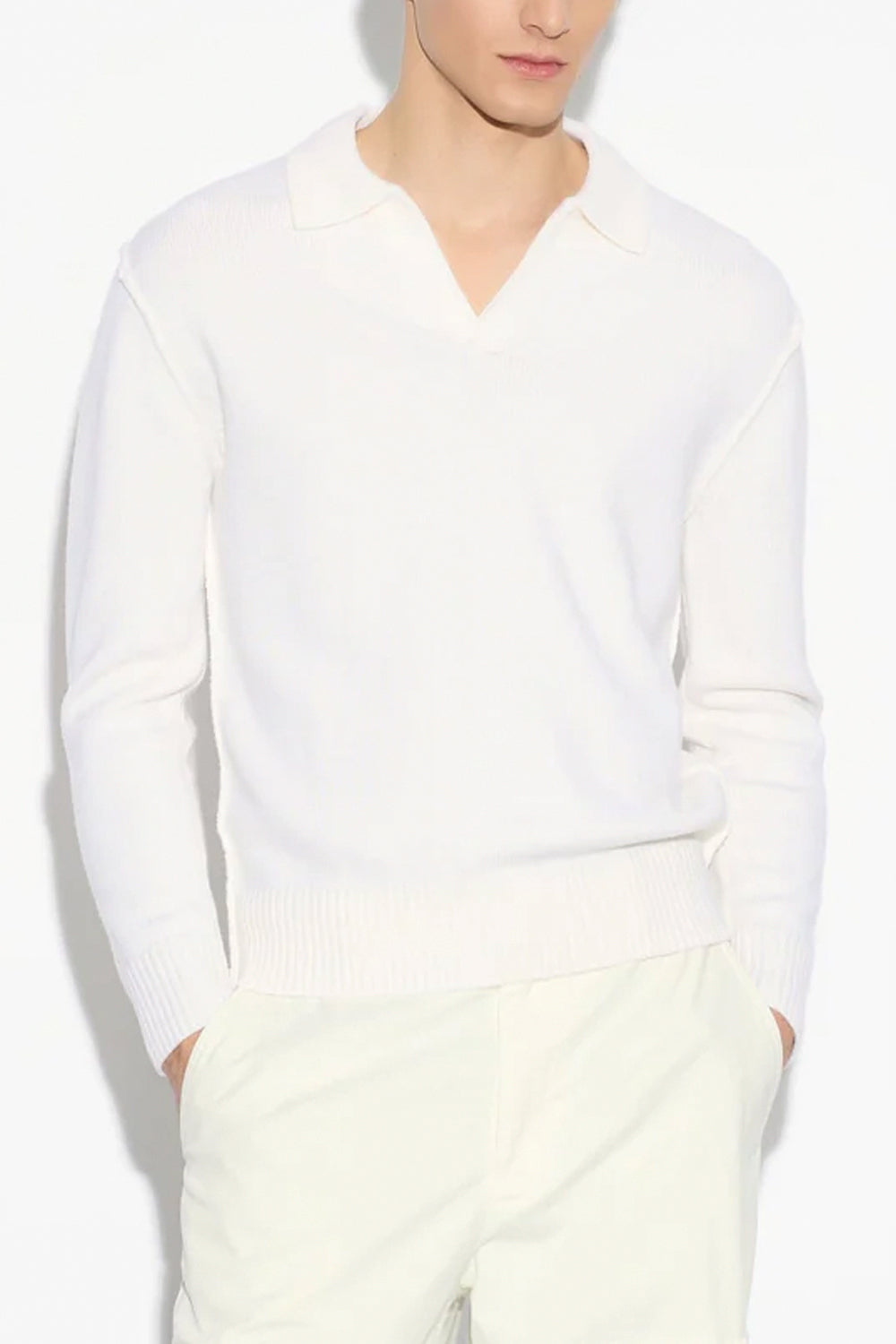 PAOLO PECORA Maglia polo tre fili loose fit