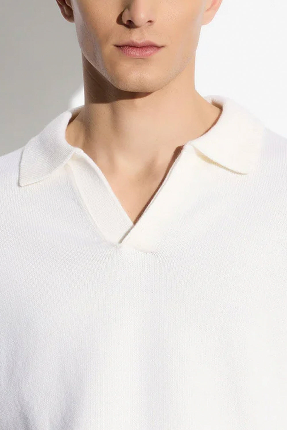 PAOLO PECORA Maglia polo tre fili loose fit