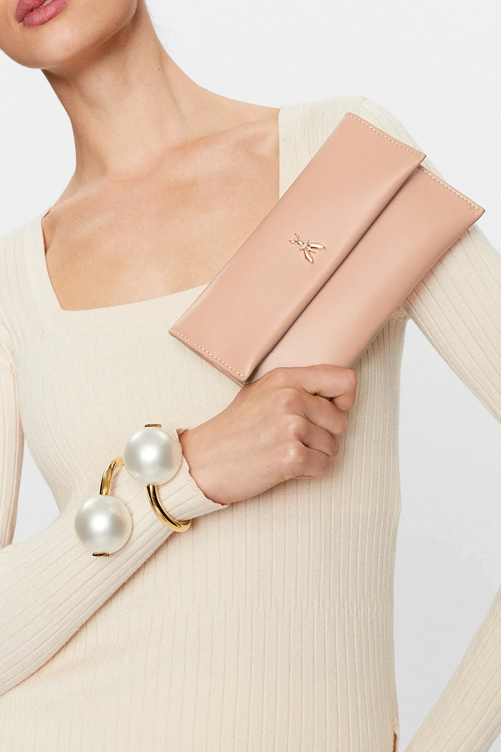 PATRIZIA PEPE Pochette in pelle con catena Handbags PATRIZIA PEPE