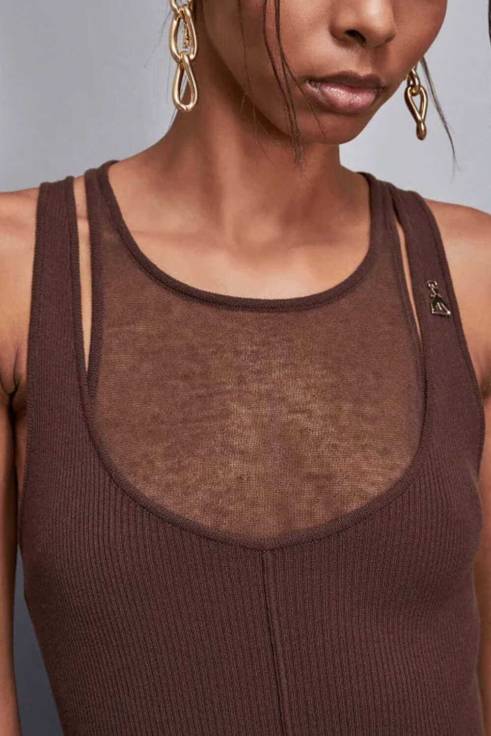 PATRIZIA PEPE Abito midi effetto doppio capo Uncategorized PATRIZIA PEPE