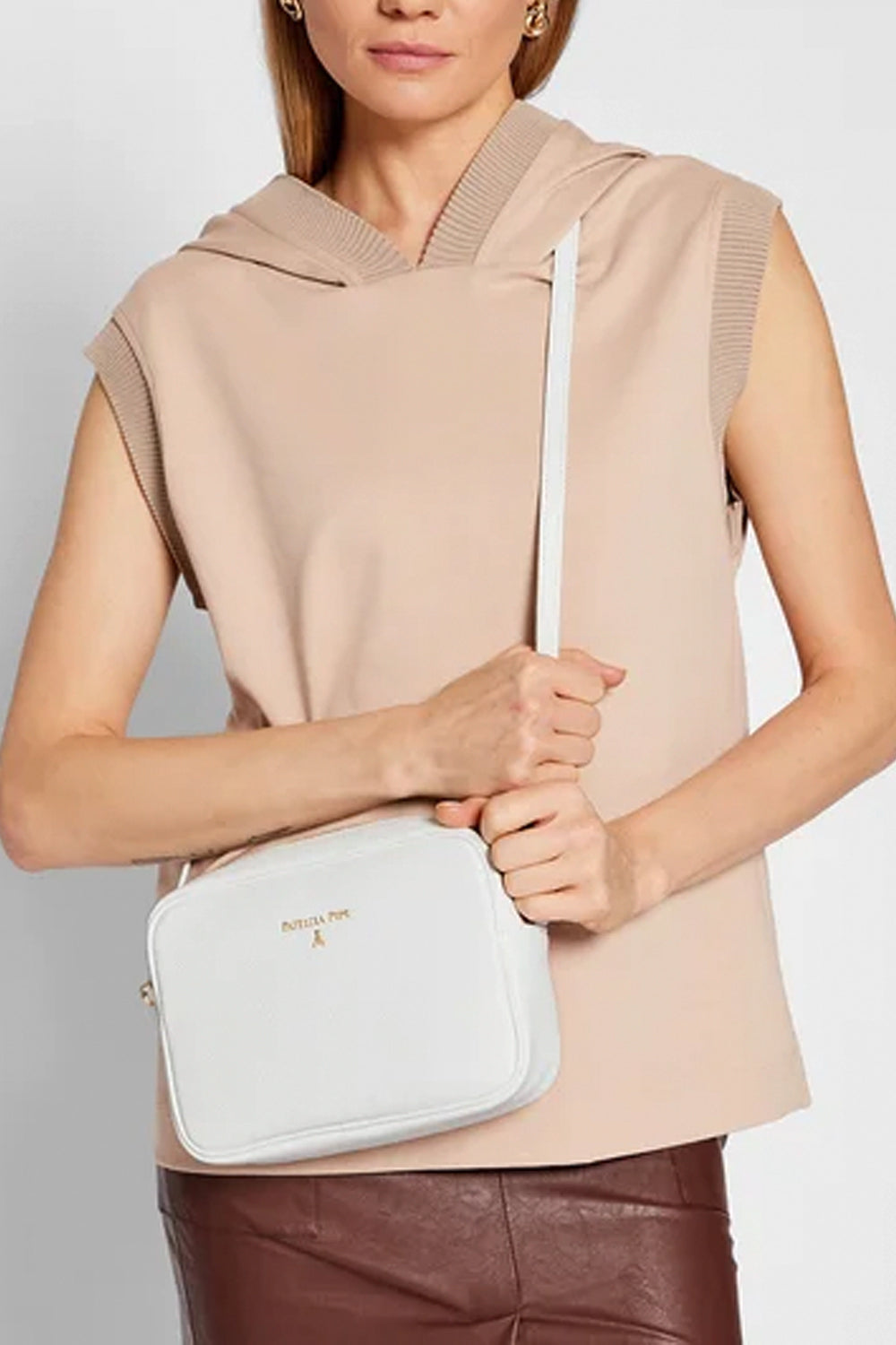 PATRIZIA PEPE Camera Bag in pelle con tracolla Handbags PATRIZIA PEPE