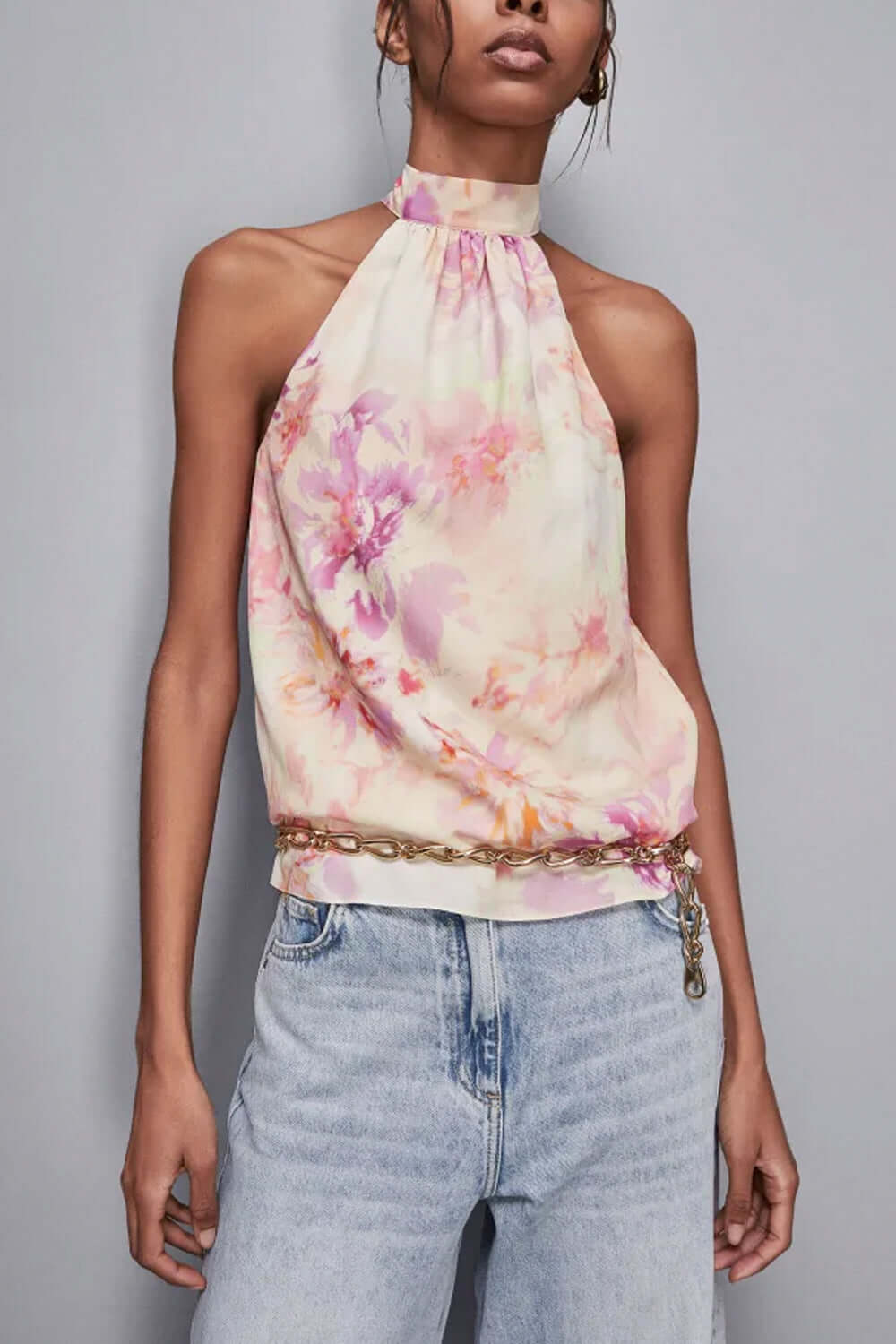 PATRIZIA PEPE Camicia top in georgette Uncategorized PATRIZIA PEPE