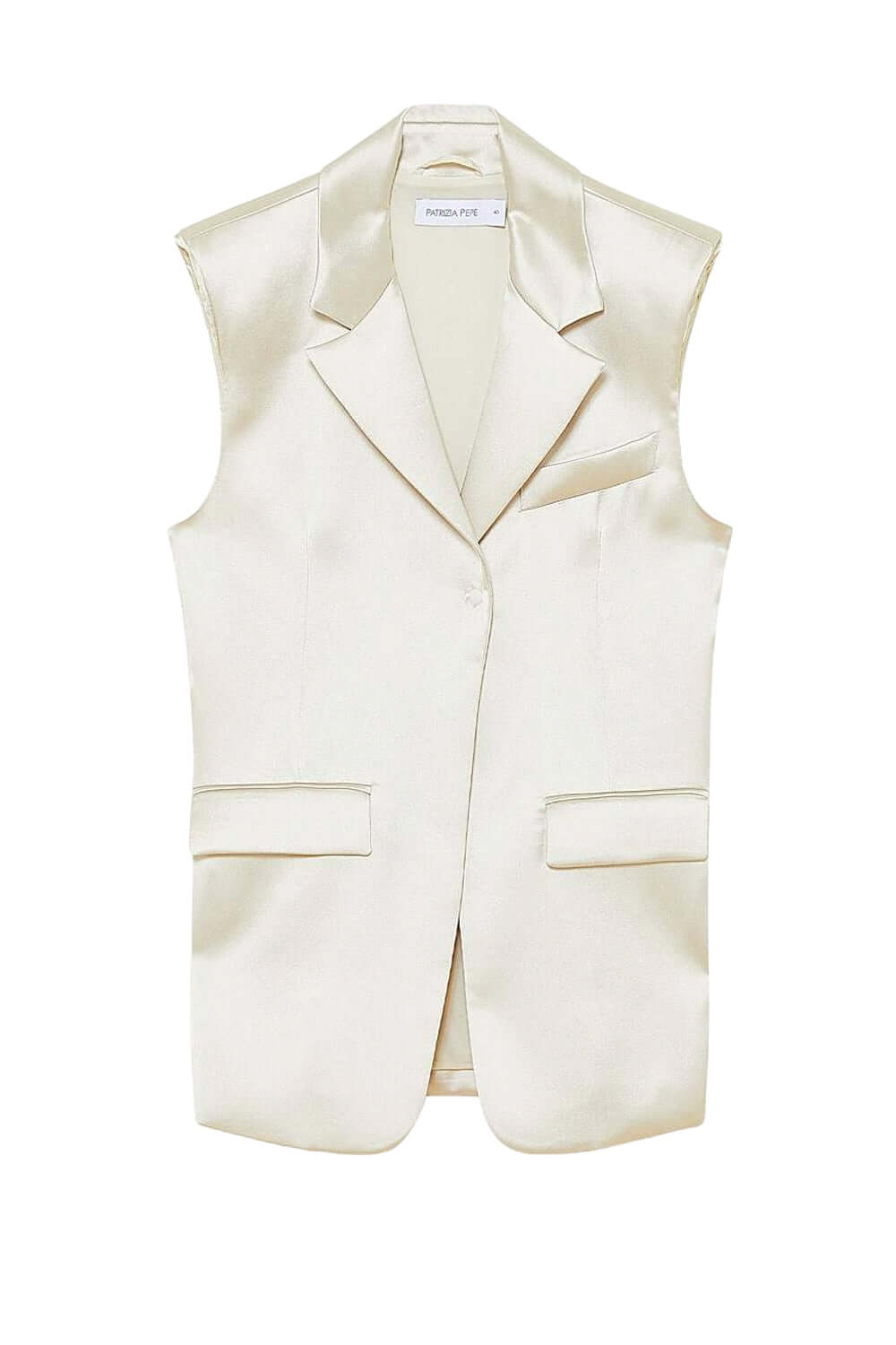 PATRIZIA PEPE Gilet in raso Uncategorized PATRIZIA PEPE