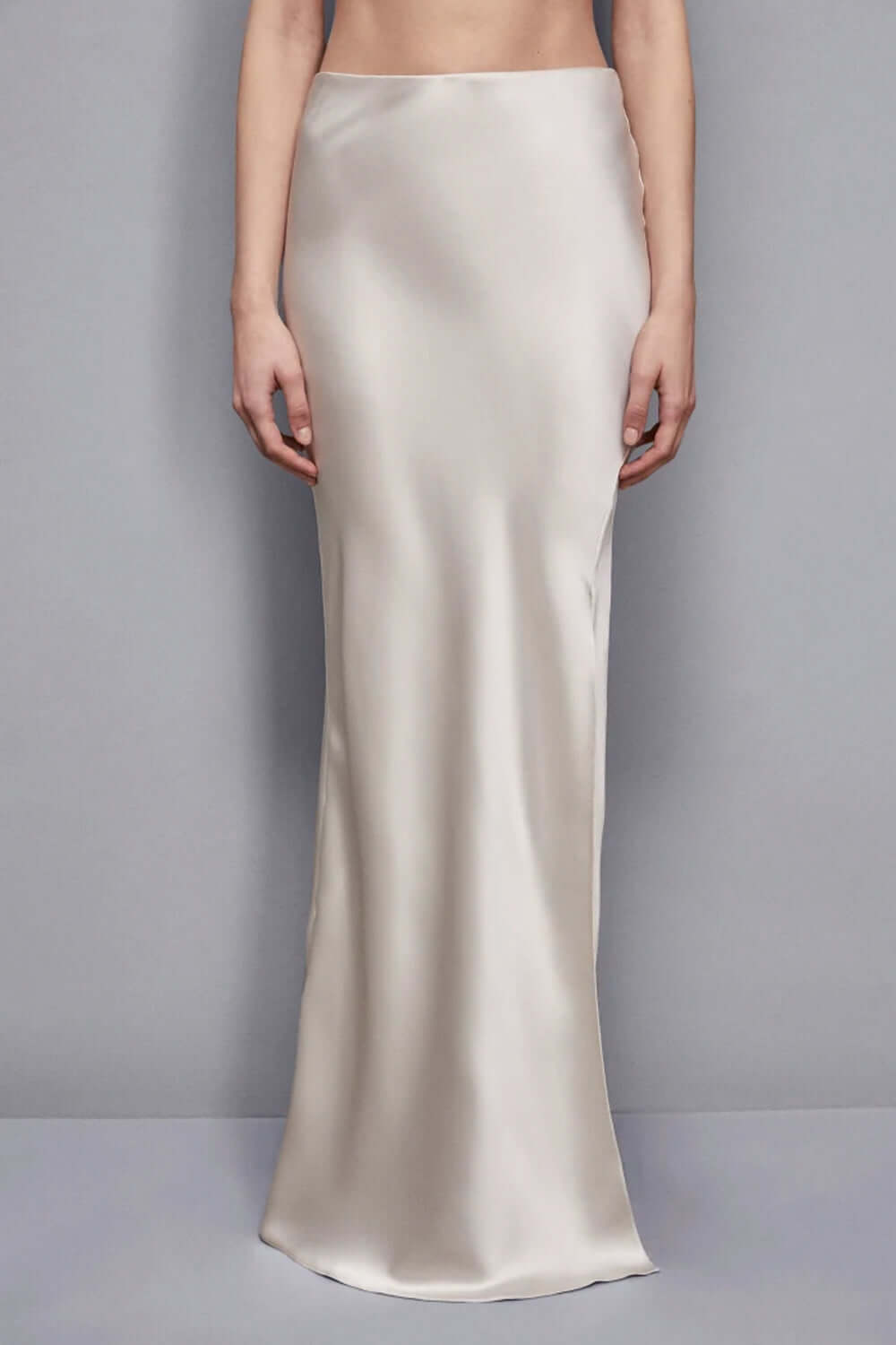 PATRIZIA PEPE Gonna lunga con spacco in raso Uncategorized PATRIZIA PEPE