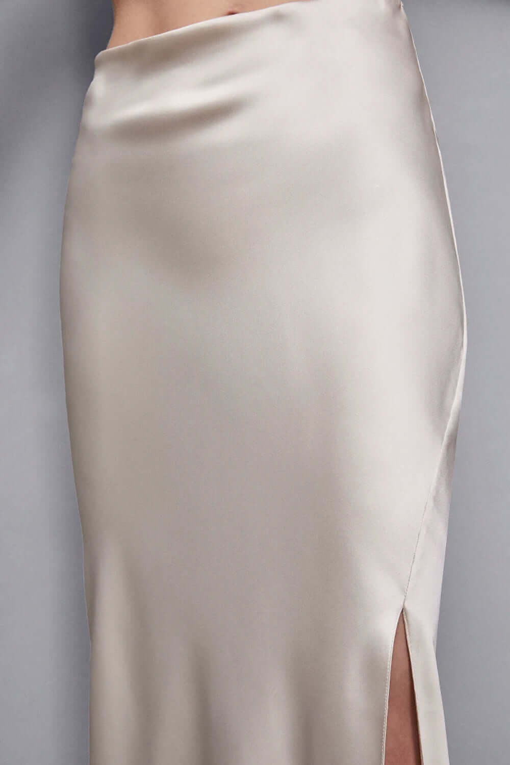 PATRIZIA PEPE Gonna lunga con spacco in raso Uncategorized PATRIZIA PEPE