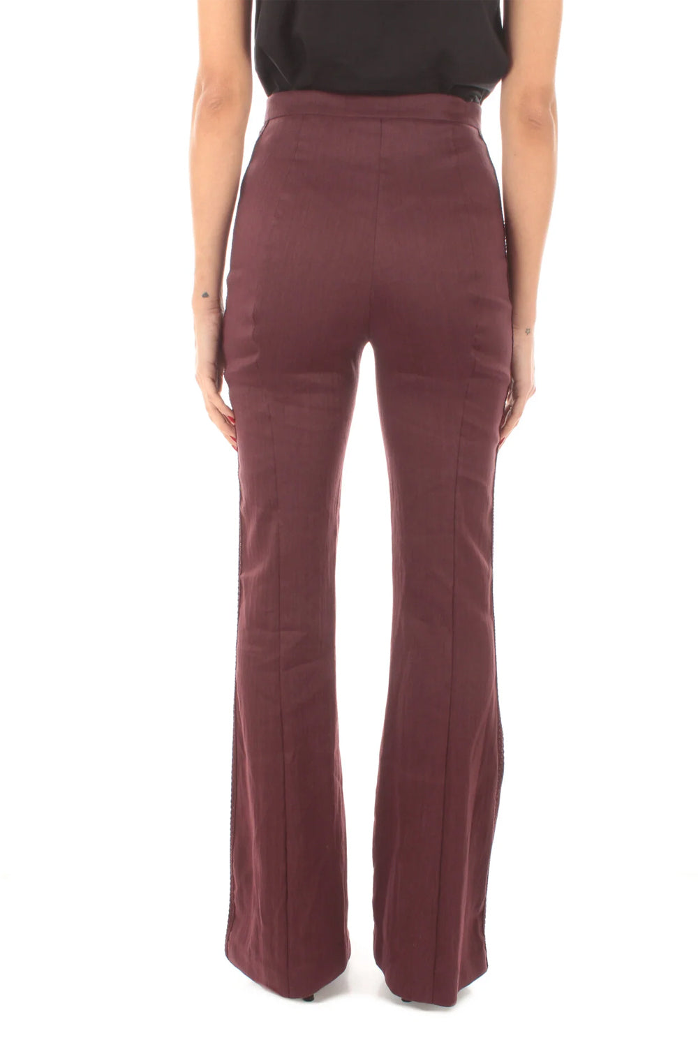 PATRIZIA PEPE Pantalone con inserti crochet PATRIZIA PEPE