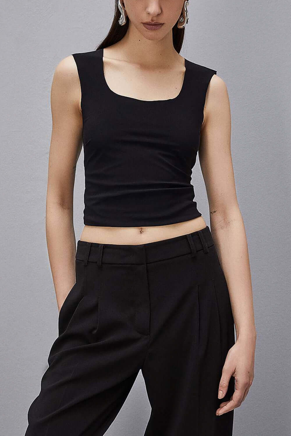 PATRIZIA PEPE Top canotta in jersey stretch Uncategorized PATRIZIA PEPE