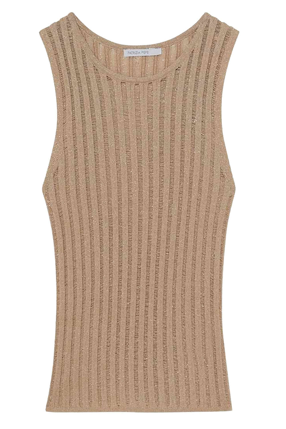 PATRIZIA PEPE Top lurex effetto stramato Uncategorized PATRIZIA PEPE