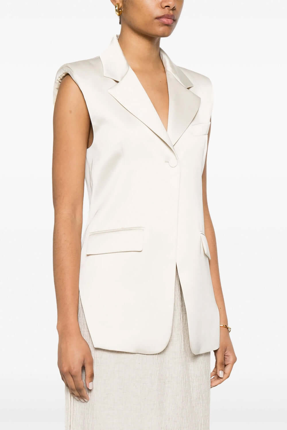 PATRIZIA PEPE Gilet in raso Uncategorized PATRIZIA PEPE
