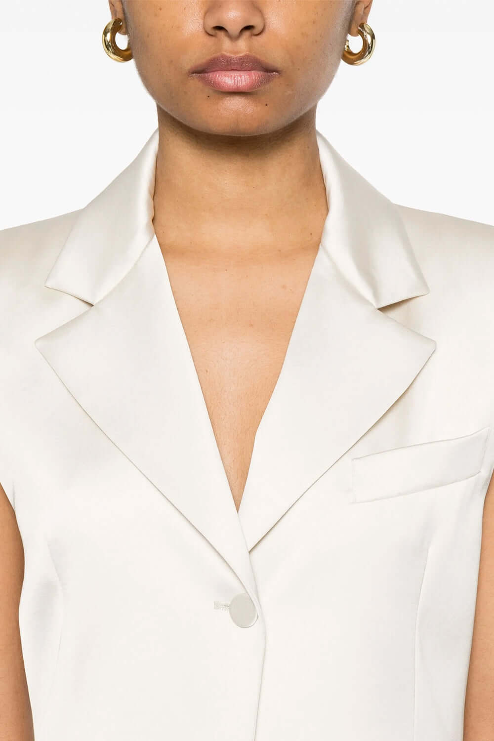 PATRIZIA PEPE Gilet in raso Uncategorized PATRIZIA PEPE