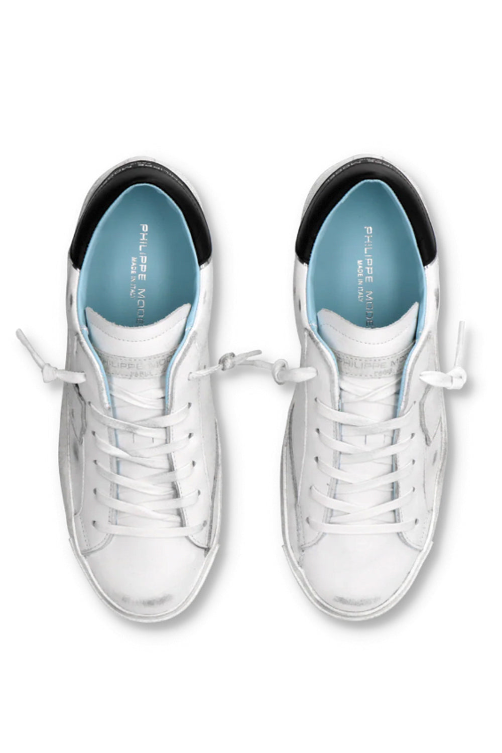 PHILIPPE MODEL Sneaker bassa Prsx donna bianco e nero