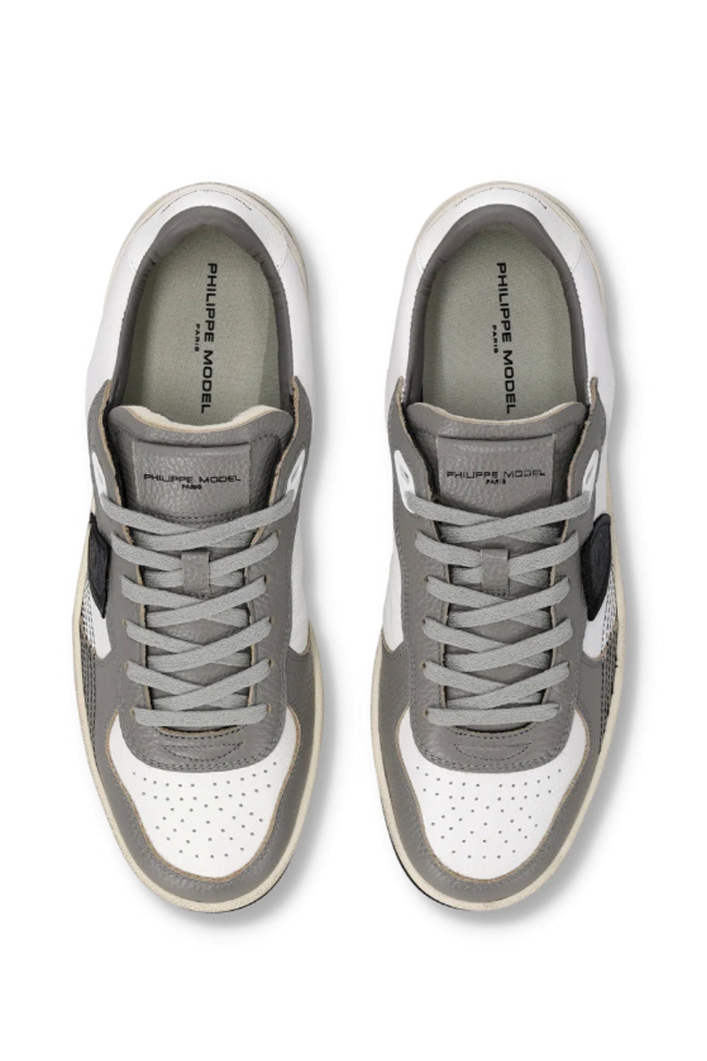 PHILIPPE MODEL Sneakers Pgal Uomo Bianco Grigio Nero