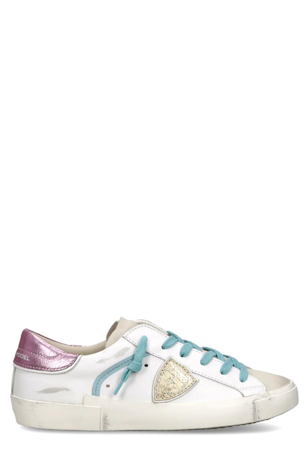 PHILIPPE MODEL Sneakers Prsx Donna Bianco Fucsia Azzurro
