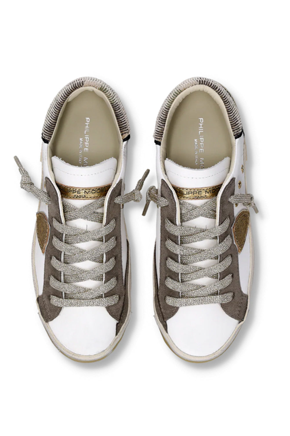 PHILIPPE MODEL Sneakers Prsx Donna Bianco Verde Militare