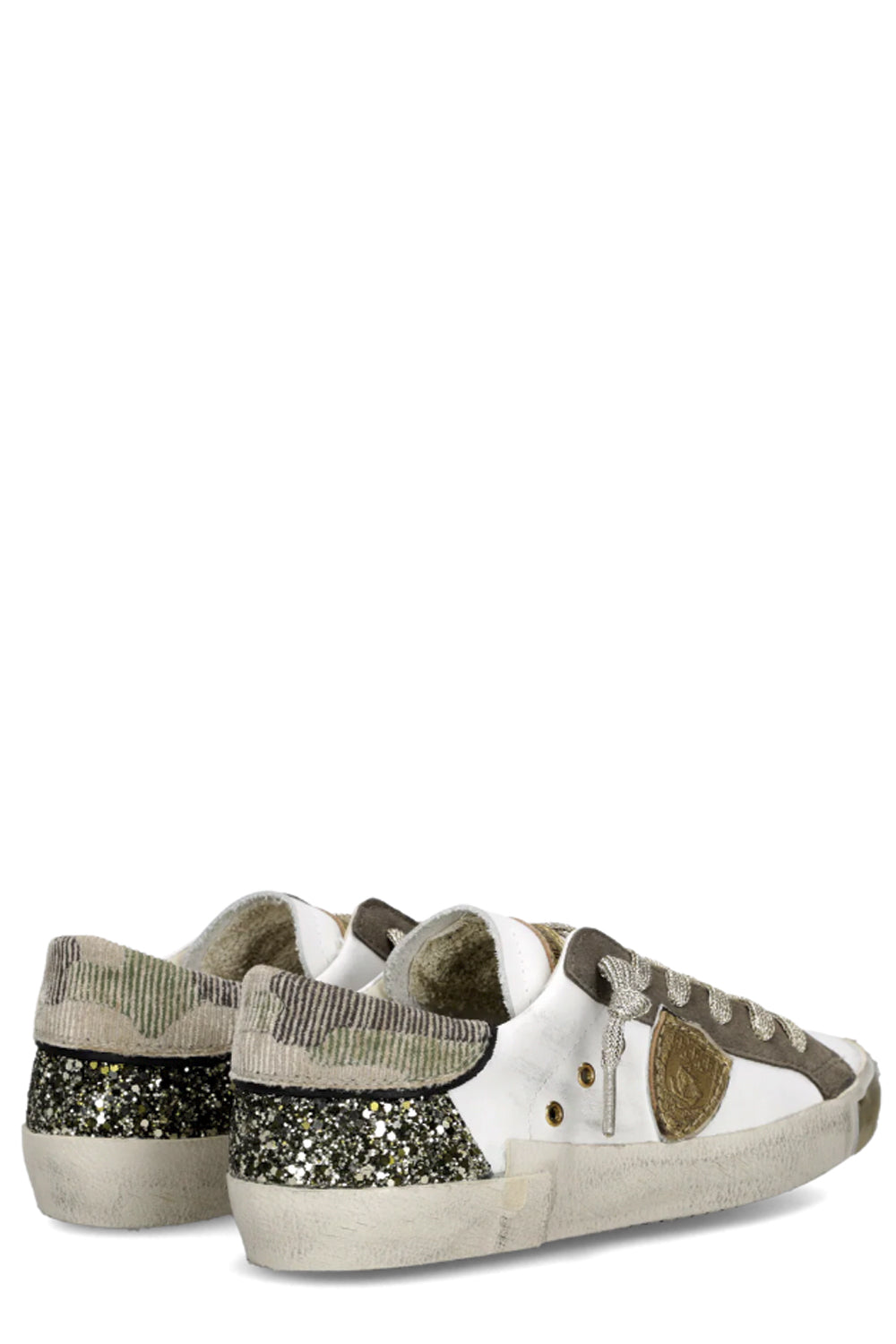 PHILIPPE MODEL Sneakers Prsx Donna Bianco Verde Militare