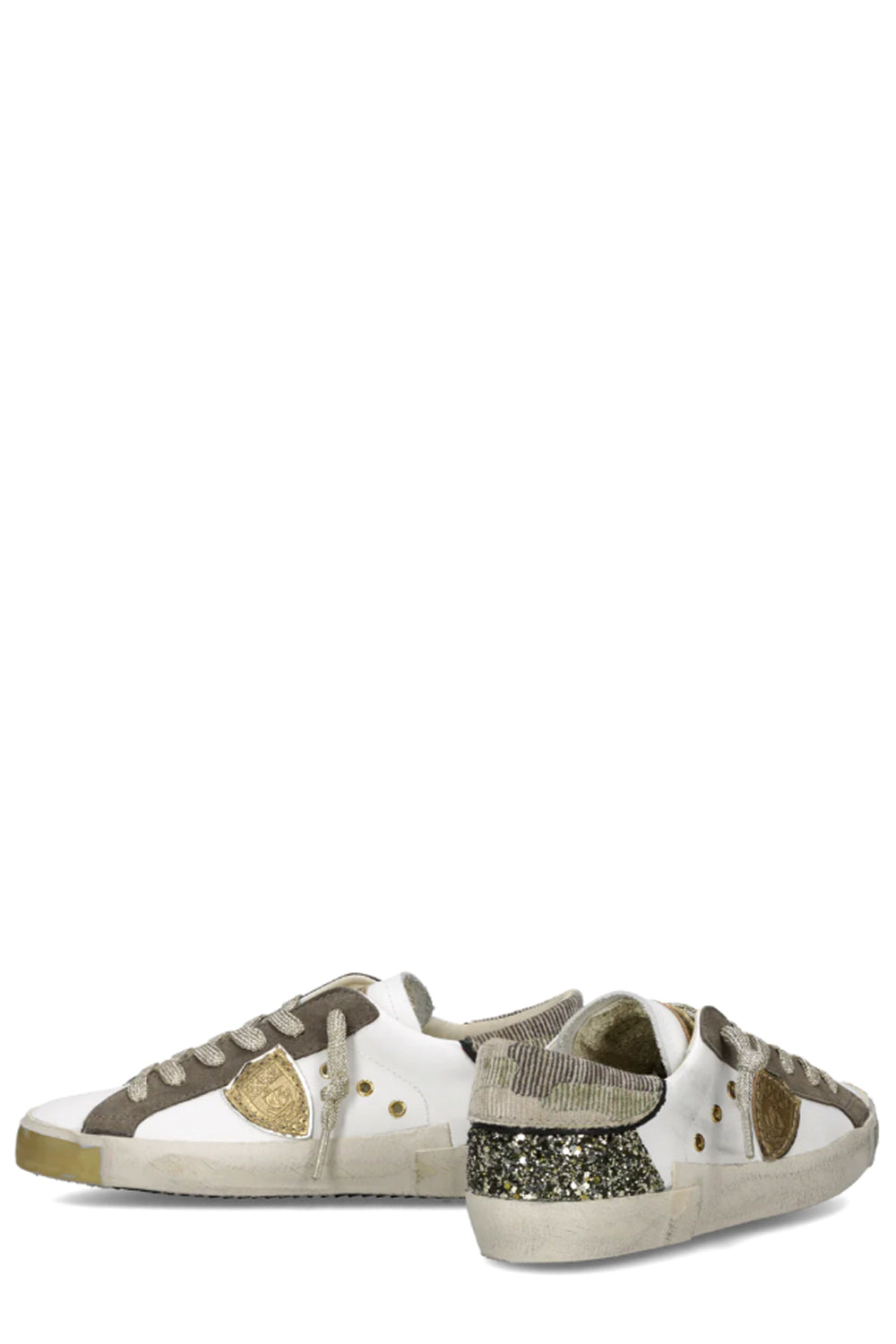 PHILIPPE MODEL Sneakers Prsx Donna Bianco Verde Militare