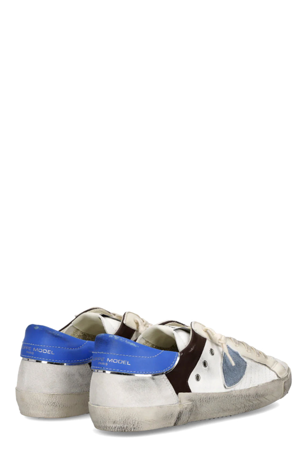PHILIPPE MODEL Sneakers Prsx Uomo Bianco Marrone Bluette