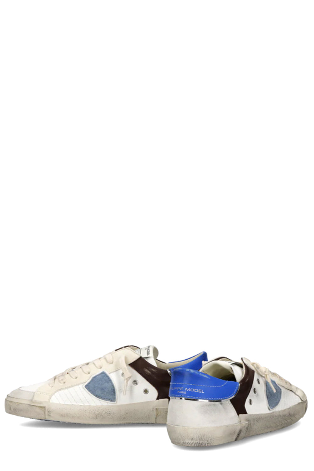 PHILIPPE MODEL Sneakers Prsx Uomo Bianco Marrone Bluette