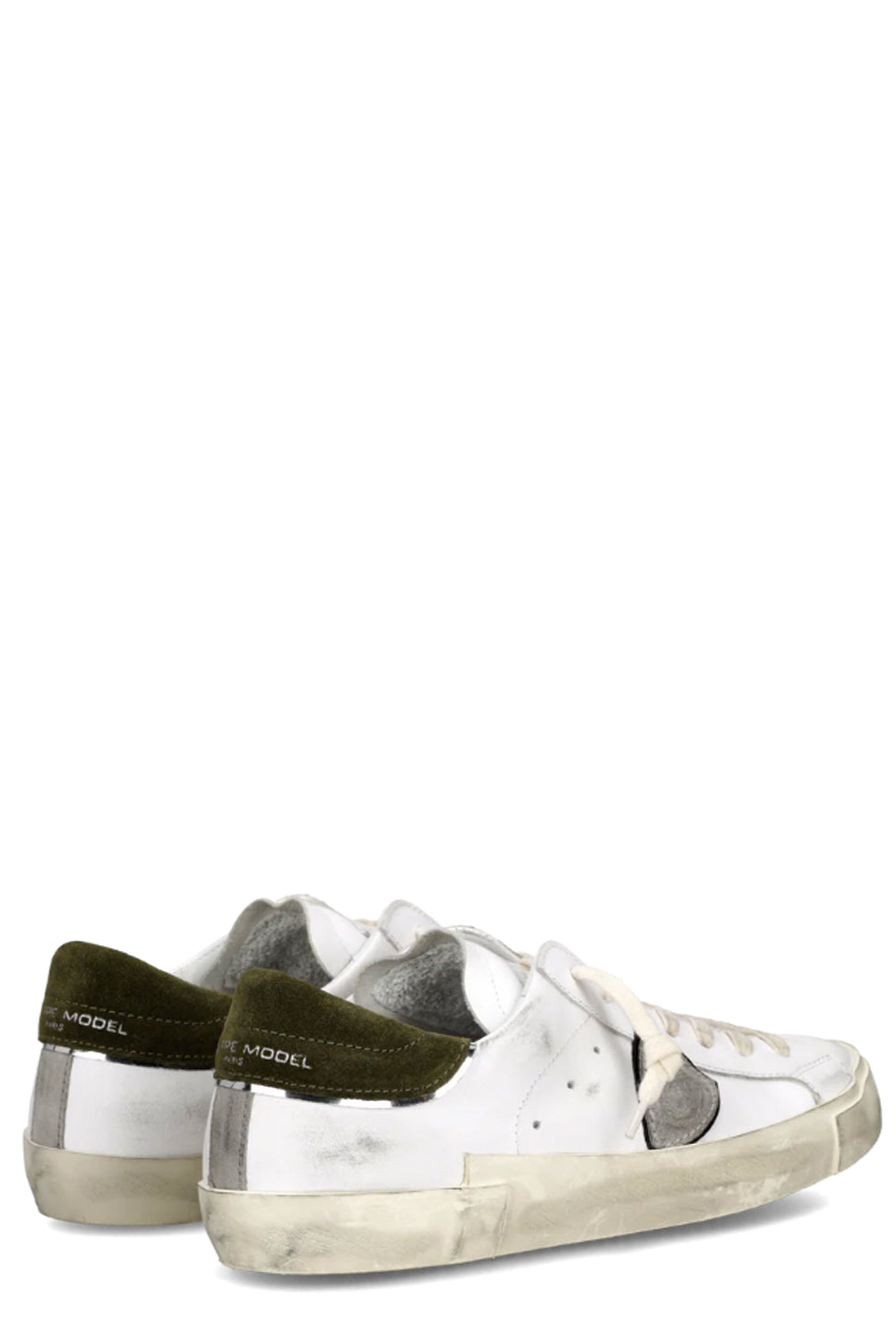 PHILIPPE MODEL Sneakers Prsx Uomo Bianco Verde Militare