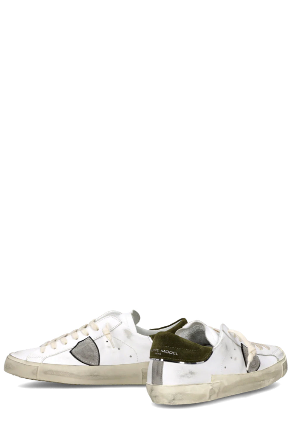 PHILIPPE MODEL Sneakers Prsx Uomo Bianco Verde Militare