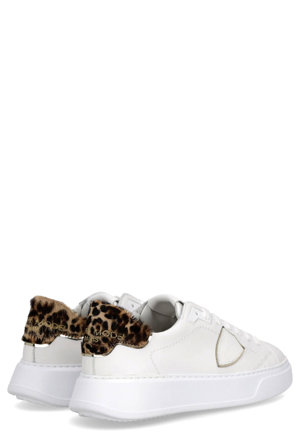 PHILIPPE MODEL Sneakers Temple Bianco Stampa Animalier