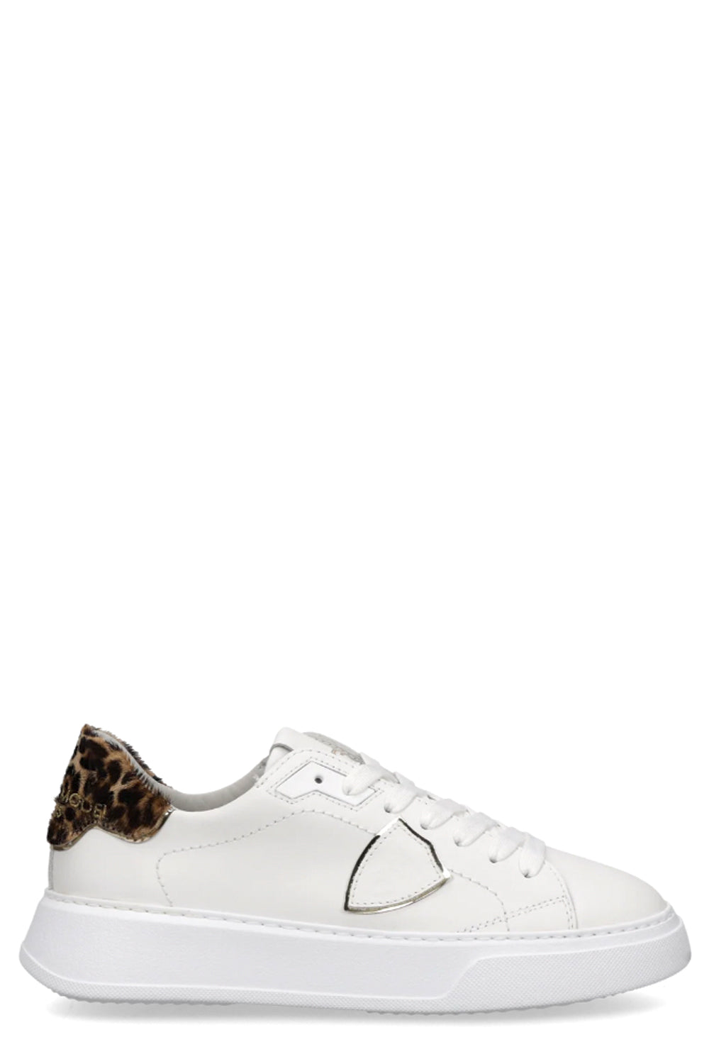 PHILIPPE MODEL Sneakers Temple Bianco Stampa Animalier