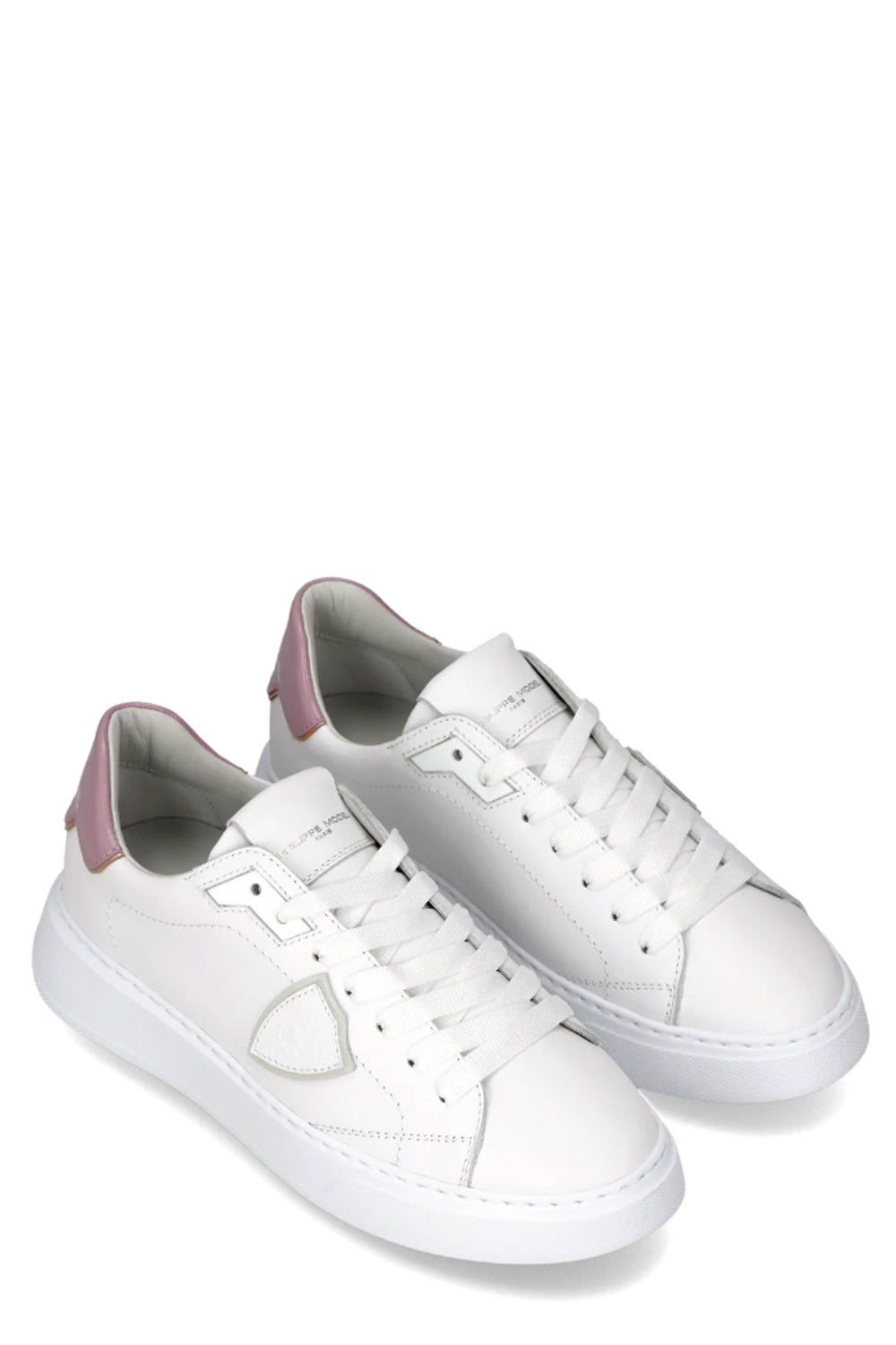PHILIPPE MODEL Sneakers Temple Donna Bianco Malva