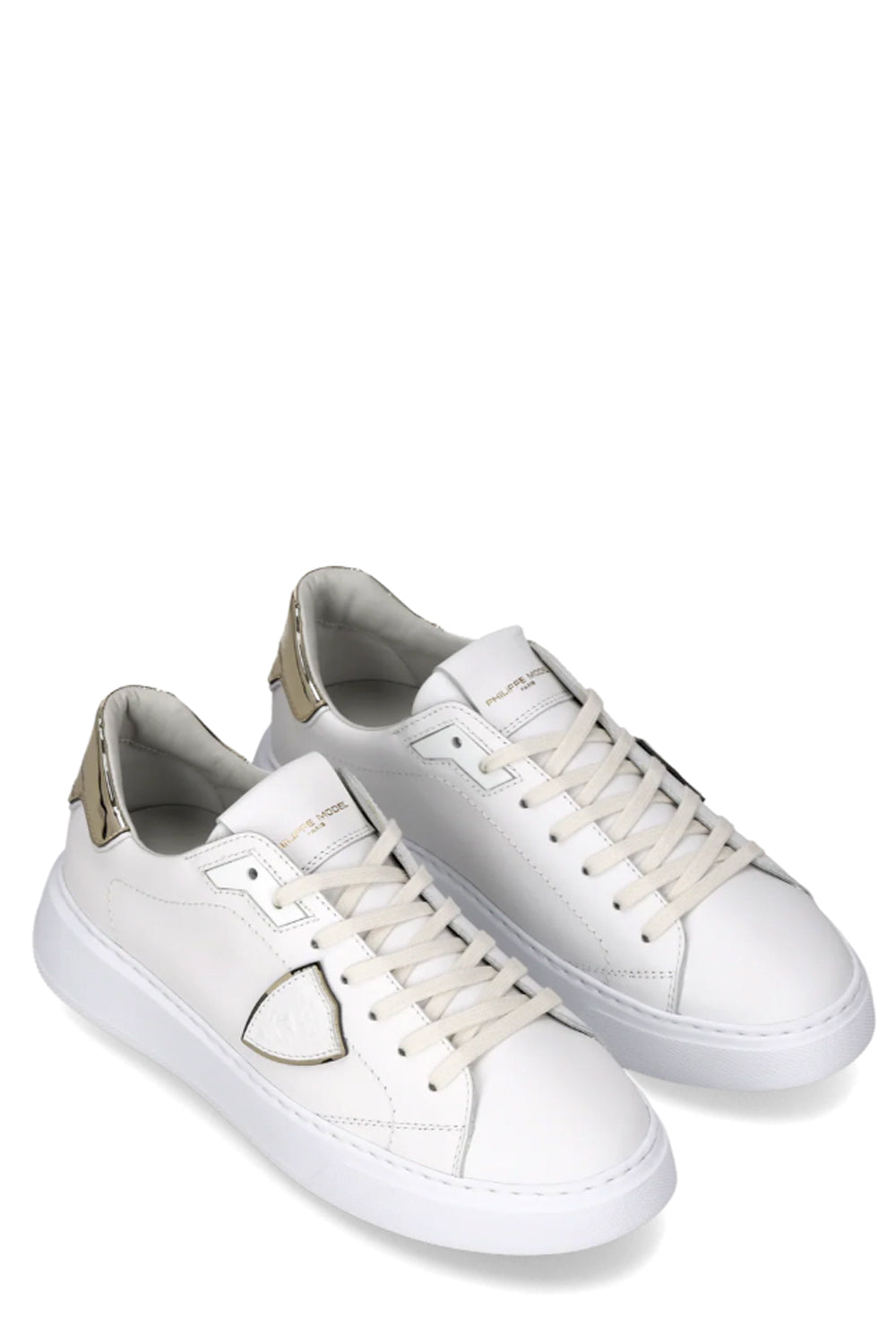 PHILIPPE MODEL Sneakers Temple Donna Bianco Oro