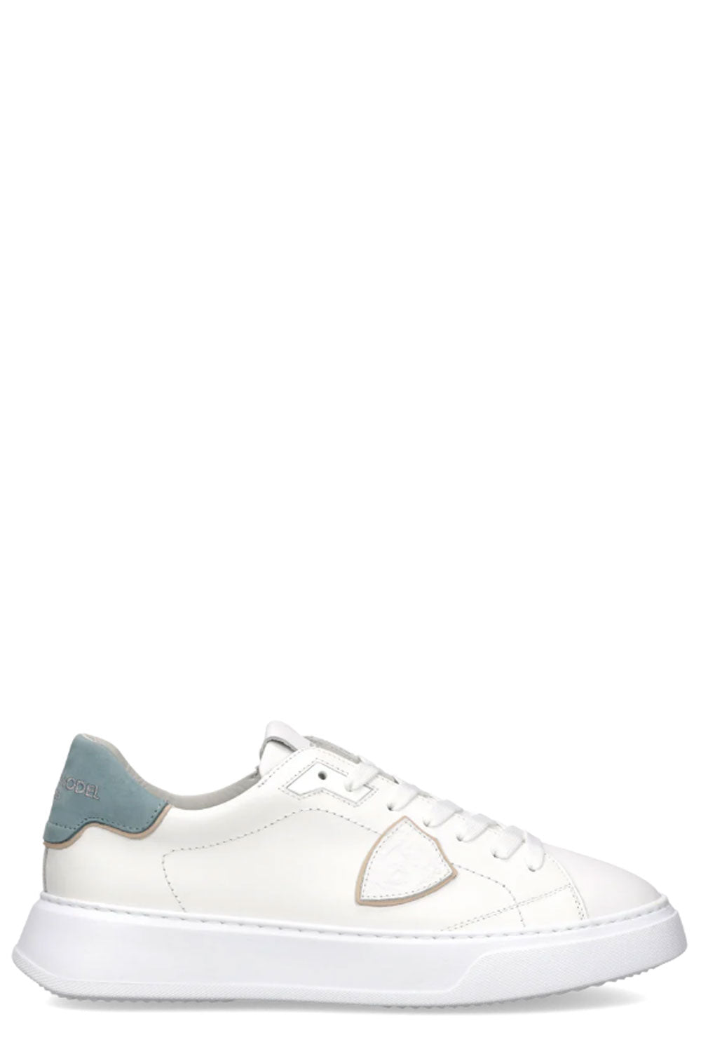 PHILIPPE MODEL Sneakers Temple Uomo Bianco Azzurro